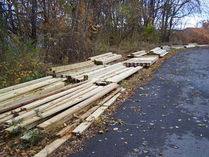 Pressure treated deck framing lumber