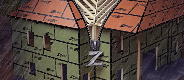 Zip Panel sheathing